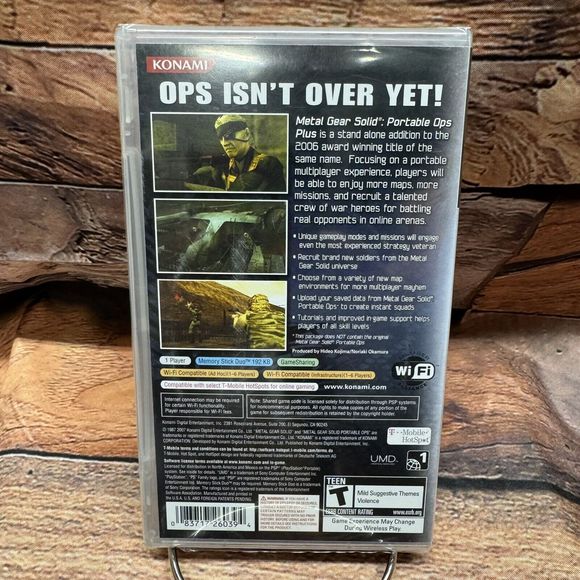 Metal Gear Solid: Portable Ops Plus Sony PSP PlayStation Portable Konami Kojima - Picture 2 of 6